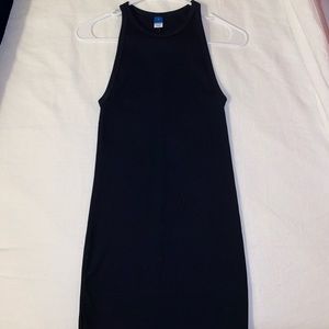Old Navy Black Fitted Sleeveless Rib-Knit Mini Dress- Size Small